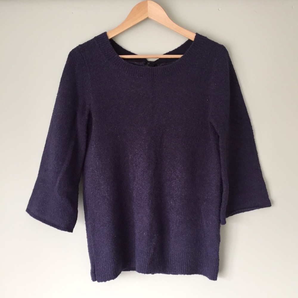 Gap Tie-Back Sweater with Flare Sleeves